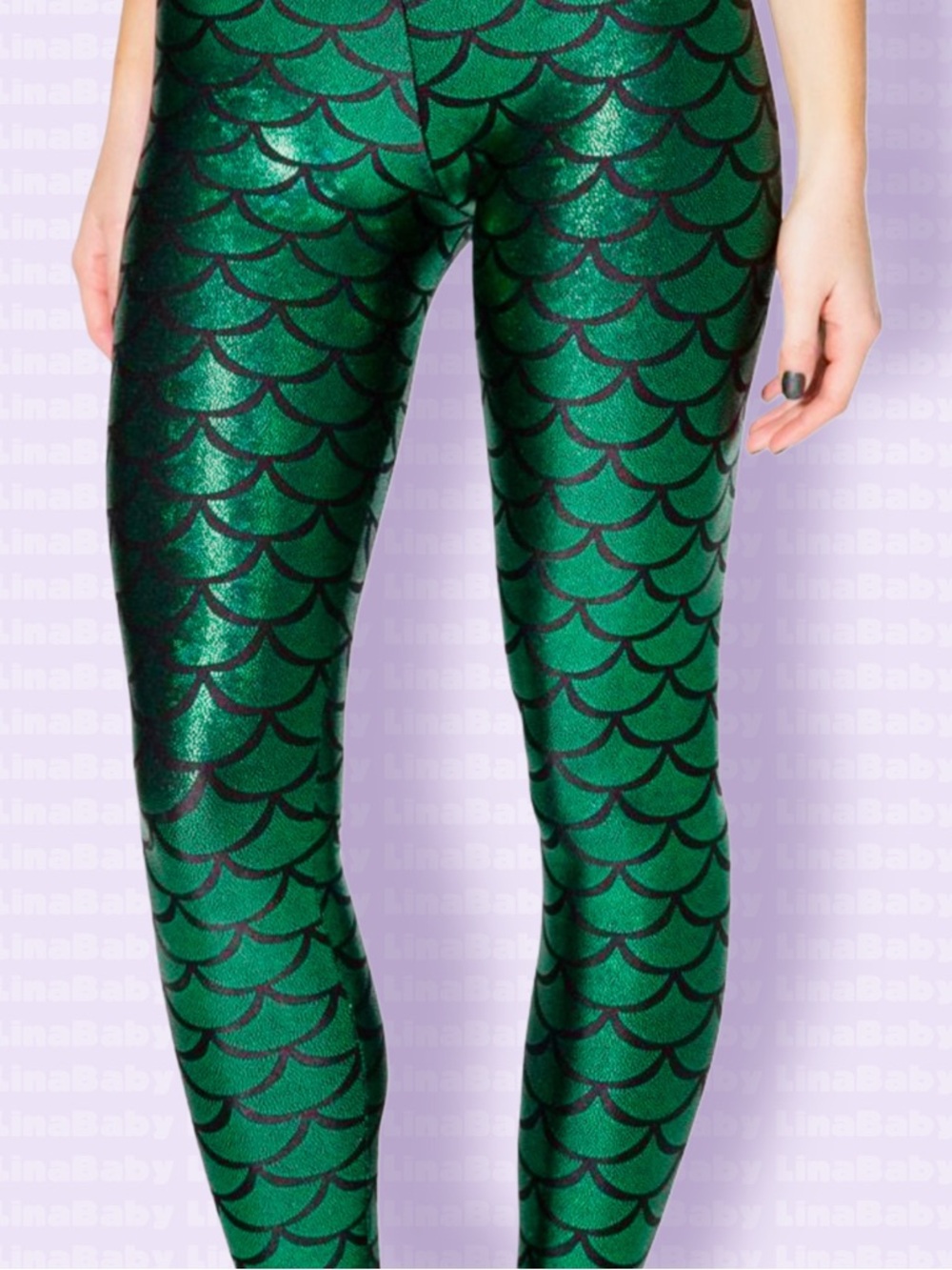 BlackMilk Mermemerald Leggings S Metallic Green Scales Mermaid Core BMC Museum